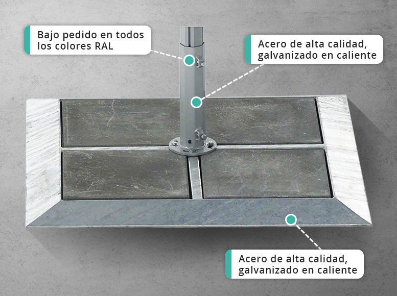 BASE PARA SOMBRILLAS